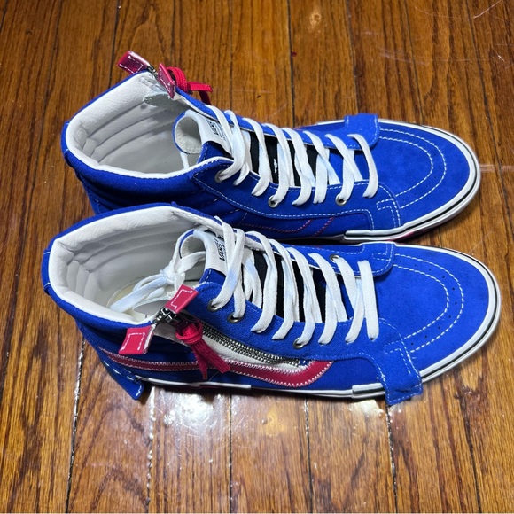 Vans SK8-HI Reissue CAP 'Surf The Web' Racing Red Men’s Size 10 - Picture 5 of 11